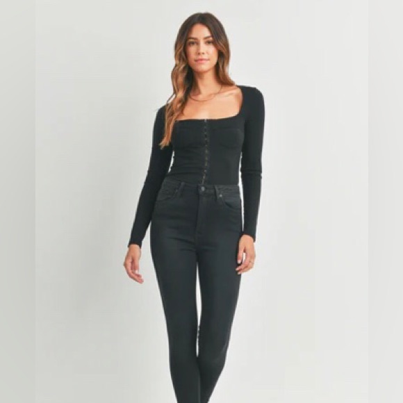 🇺🇸 Just Black High Waist Skinny Jeans - Classic Style, Stretchy Comfort! - Picture 11 of 14